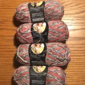 Lot of 4 Deborah Norville Serenity Sockweight Yarn